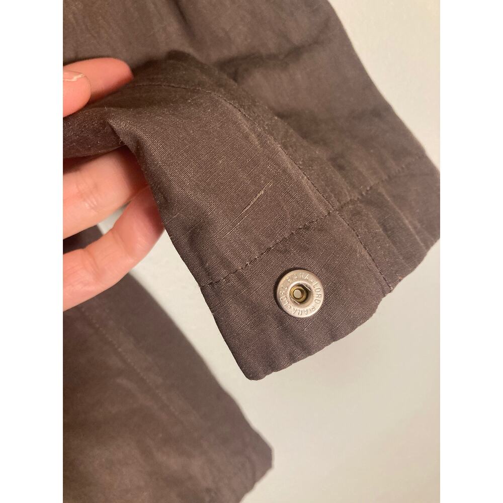 Loro Piana Storm System Brown Mid-length Jacket Luxury Wool/ Linen/ Silk ~ Sz 42 - Picture 11 of 12